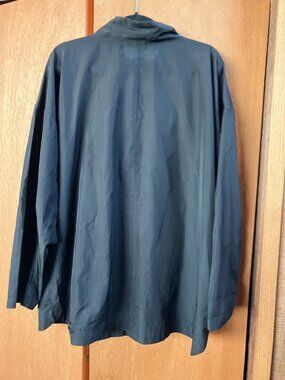 DKNY (Size 2X) Black Windbreaker Jacket Minimalist Travel Modern